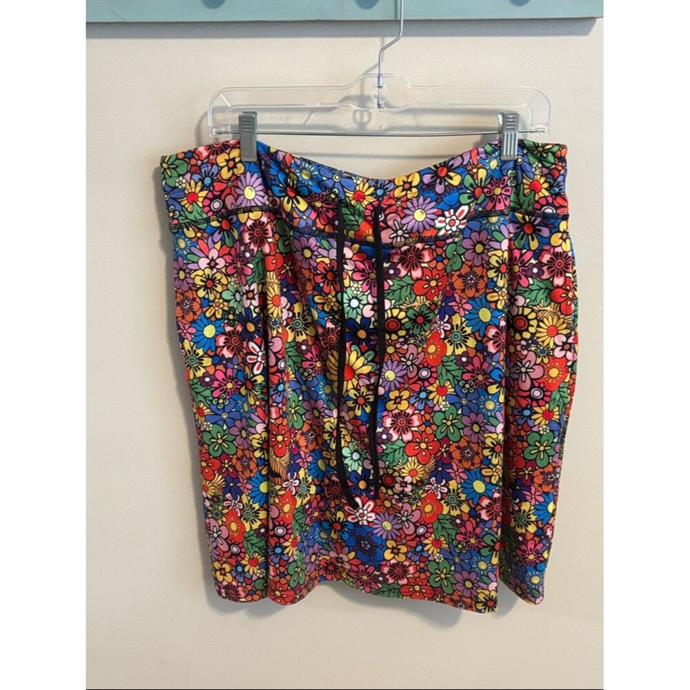 Blevon H 2xl Floral athletic Skirt With Pockets and shorts
